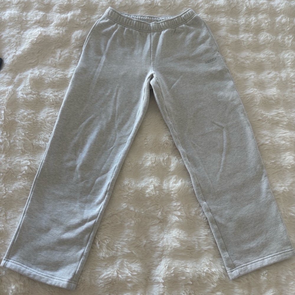 Aritzia Gray Wide Leg Pants